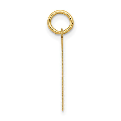 14k Yellow Gold Small Polished Number 61 Charm Pendant