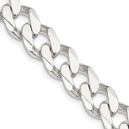 Sterling Silver 11mm Curb Chain Necklace 24"