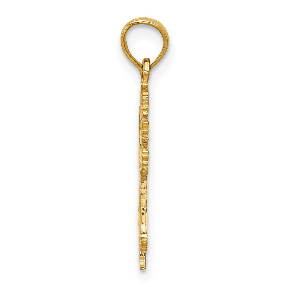 14k Yellow Gold Angel Pendant