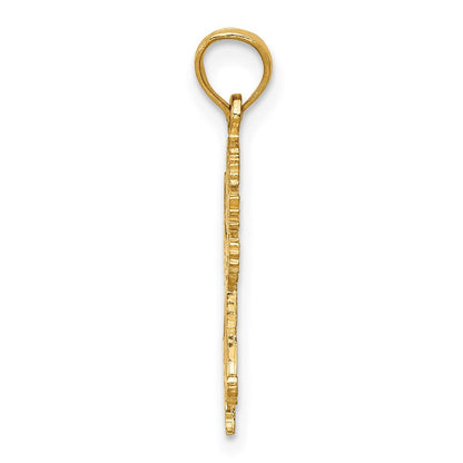 14k Yellow Gold Angel Pendant