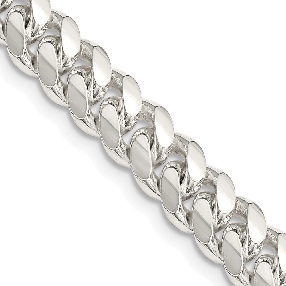 Sterling Silver 7.0mm Polished Domed Curb Chain Necklace 26"