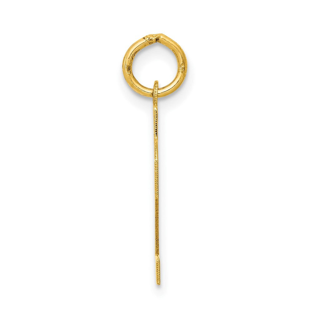 14k Yellow Gold Small Polished Number 22 Charm Pendant