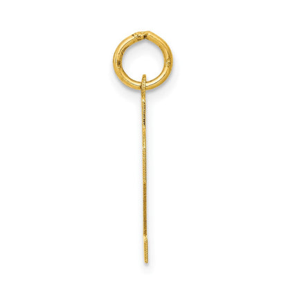 14k Yellow Gold Small Polished Number 22 Charm Pendant