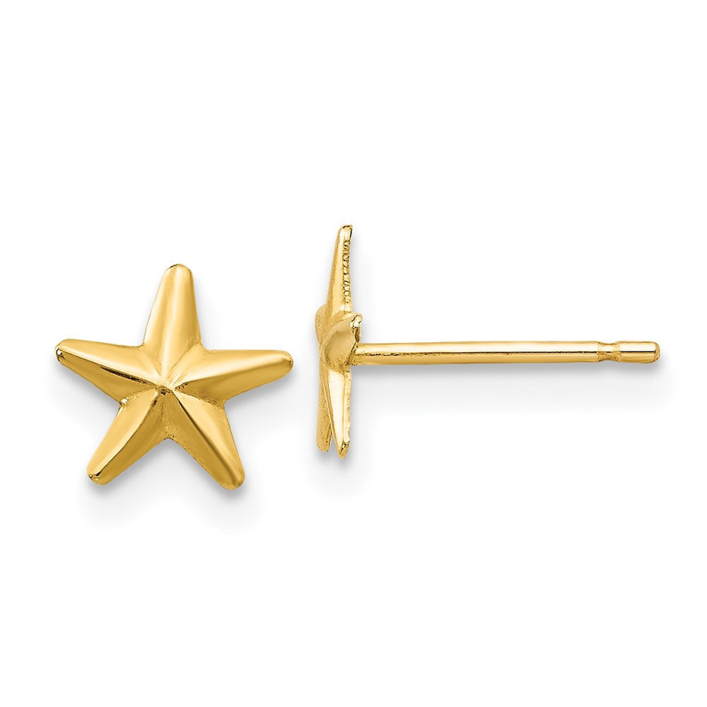 14k Yellow Gold Madi K Star Stud Earrings