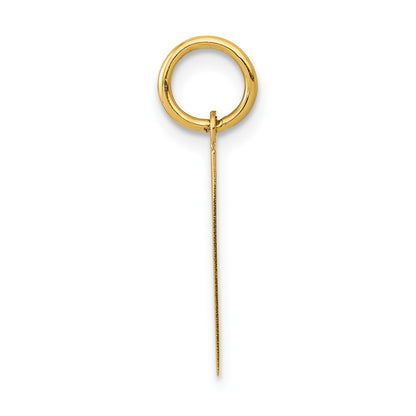 14k Yellow Gold Medium Polished Number 1 Charm Pendant