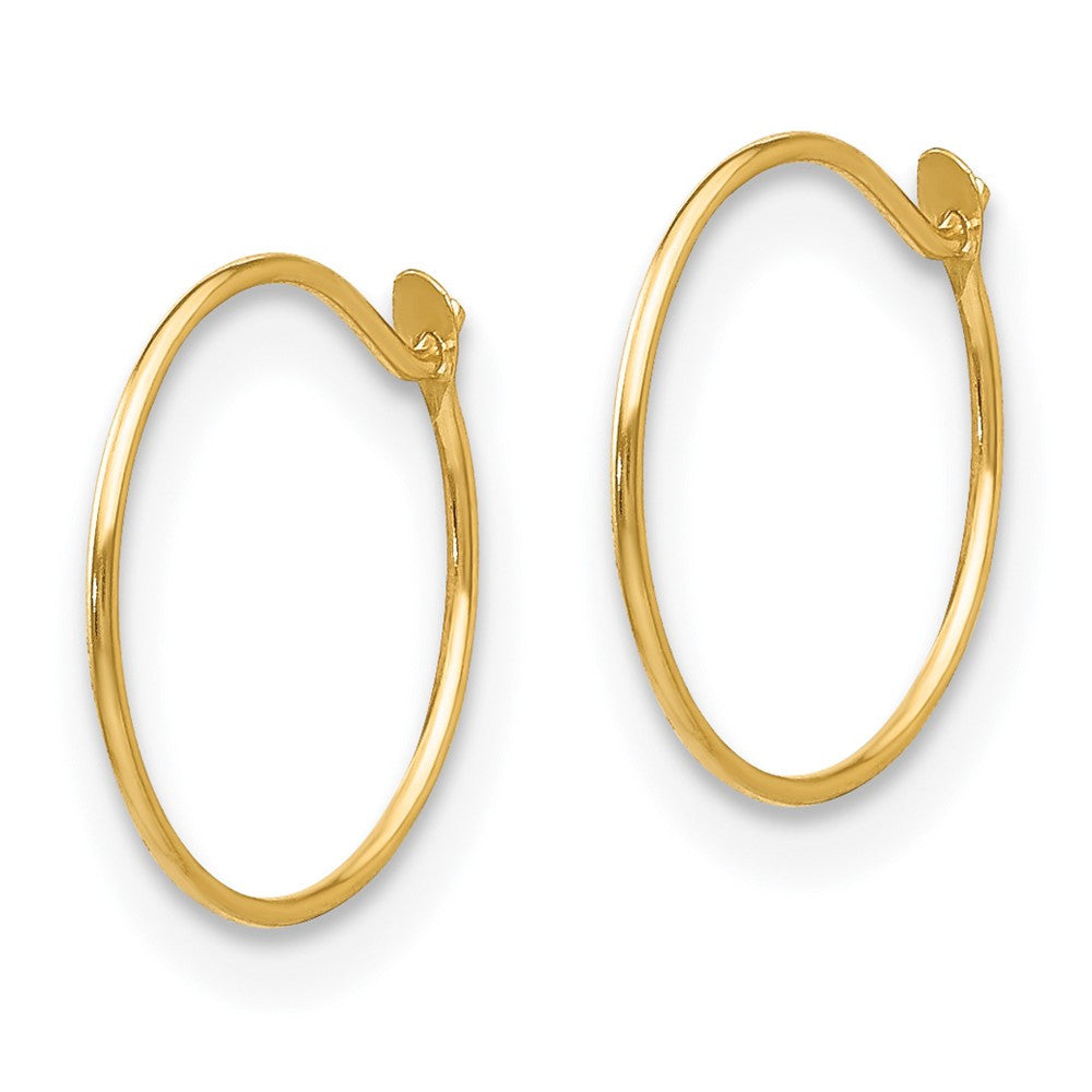 14k Yellow Gold Sm. Endless Hoop Earrings