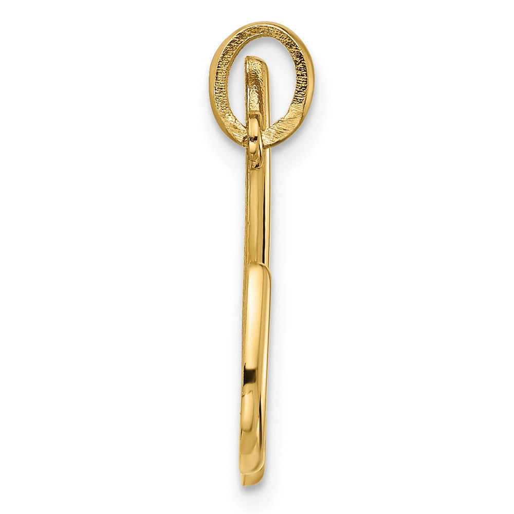 14k Yellow Gold Fancy Letter Y Initial Pendant