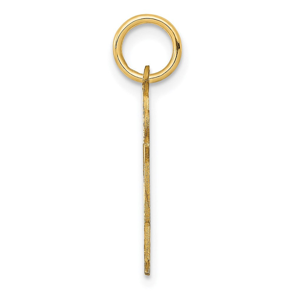 14k Yellow Gold Kid Charm Pendant