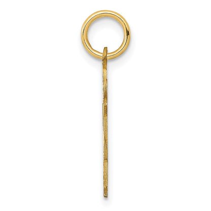 14k Yellow Gold Kid Charm Pendant