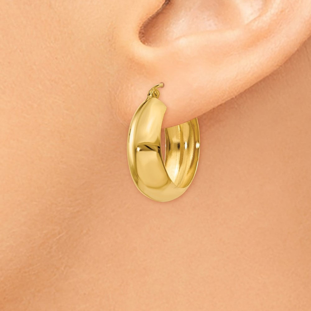14k Yellow Gold Hoop Earrings