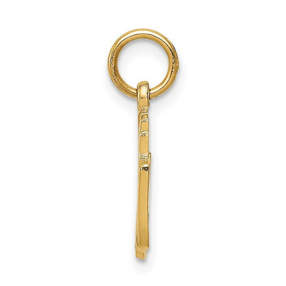 14k Yellow Gold 50th ANNIVERSARY Charm Pendant