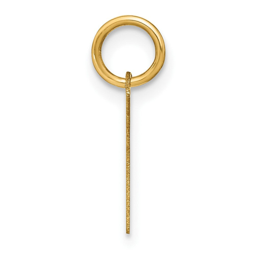 14k Yellow Gold Letter L Initial Pendant