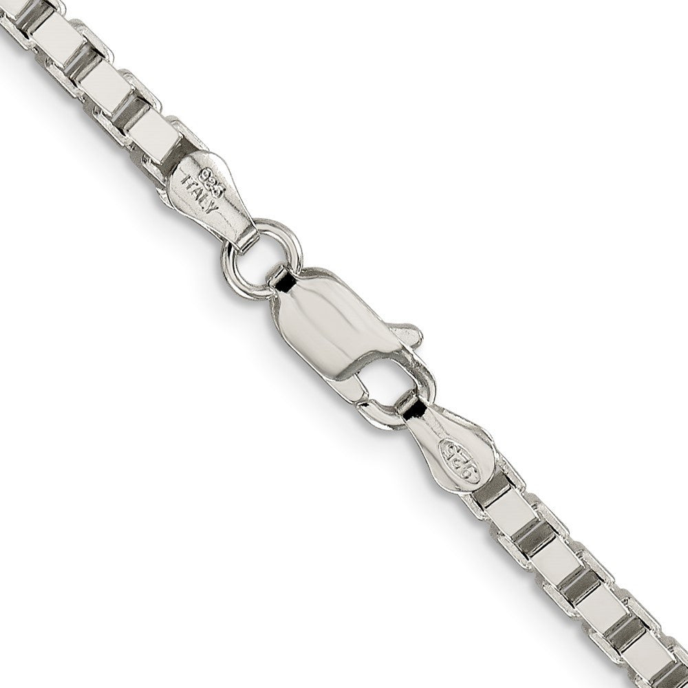 Sterling Silver 3.25mm Box Chain Necklace 24"