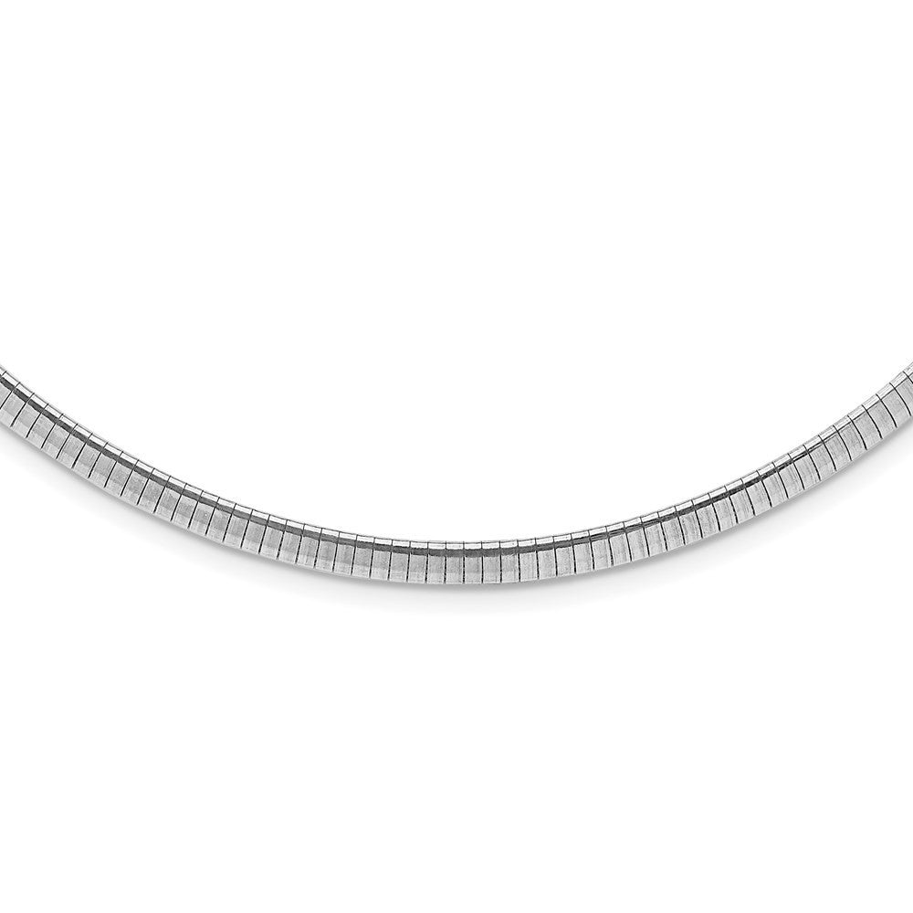 Sterling Silver Rhodium-plated 4mm Cubetto Chain Necklace 16" with 2"ch Ext