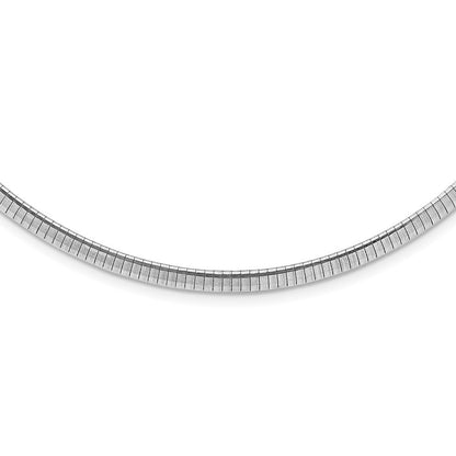 Sterling Silver Rhodium-plated 4mm Cubetto Chain Necklace 16" with 2"ch Ext