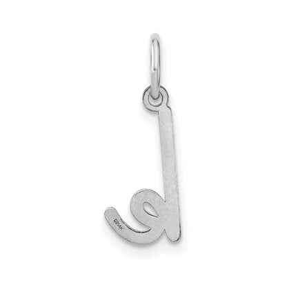 14k White Gold Lower case Letter K Initial Charm Pendant