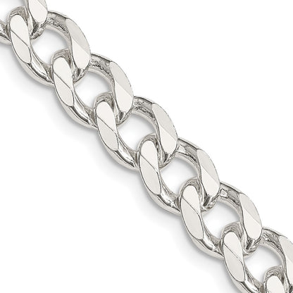 Sterling Silver 8.3mm Curb Chain Necklace 20"