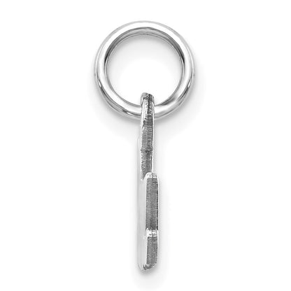 14k White Gold Satin NANA Charm Pendant