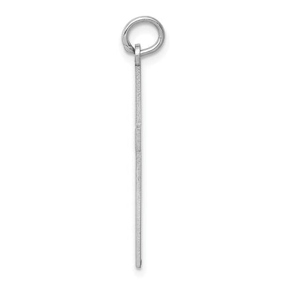 14k White Gold Laser Designed Cross Pendant