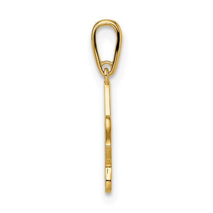 14k Yellow Gold Madi K Hummingbird Pendant