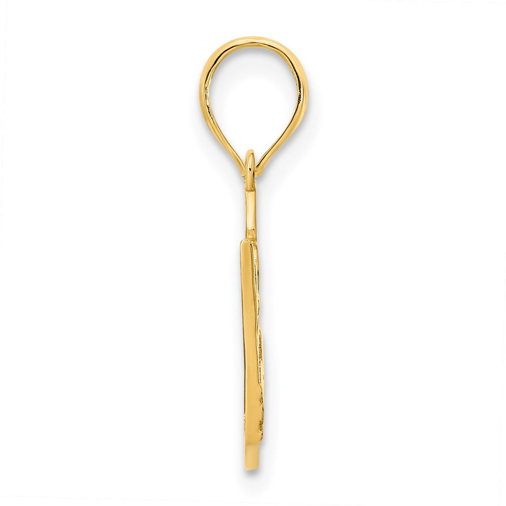 14k Yellow Gold 15 Crown Pendant