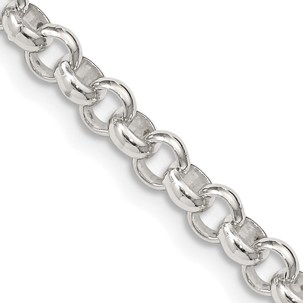 Sterling Silver 4.6mm Rolo Chain Necklace 24"