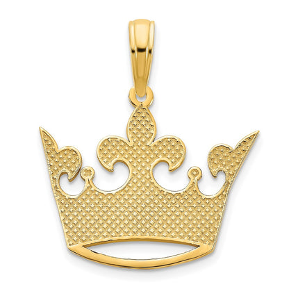 14k Yellow Gold 15 Crown Pendant