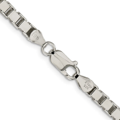 Sterling Silver 4.5mm Box Chain Necklace 18"