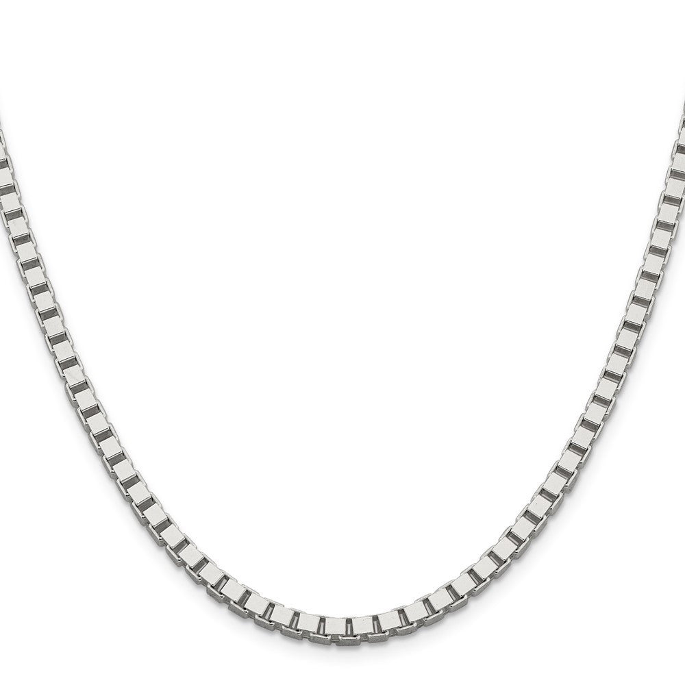 Sterling Silver 3.75mm Box Chain Necklace 18"