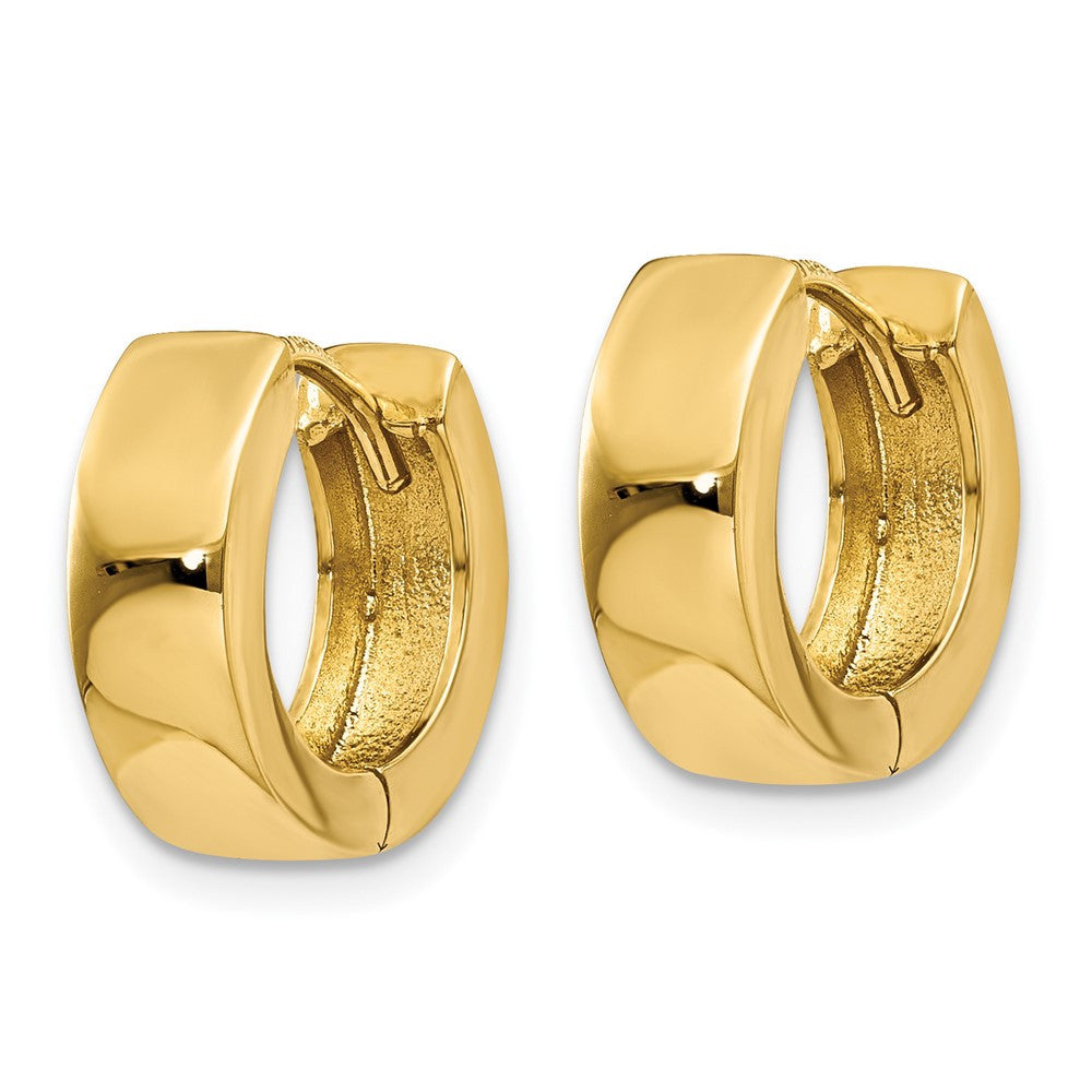 14k Yellow Gold Hinged Hoop Earrings