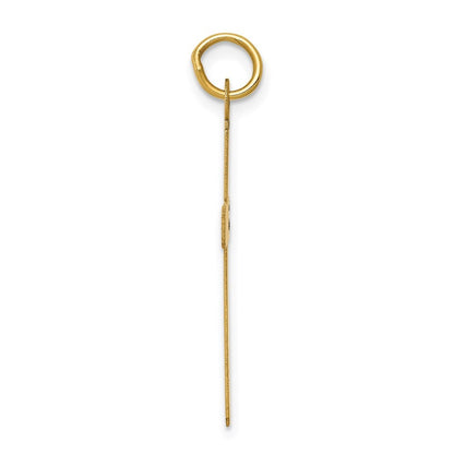 14k Yellow Gold Polished Cross Pendant