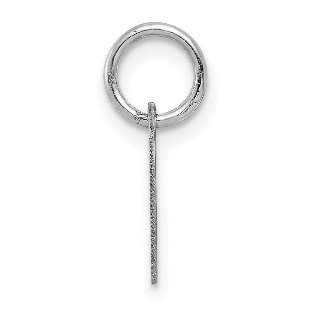 14k White Gold Plain .011 Gauge Engravable Heart Charm Pendant