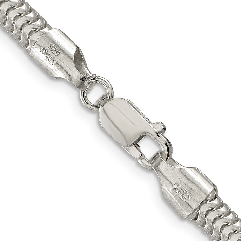 Sterling Silver 5mm Round Snake Chain Necklace 24"