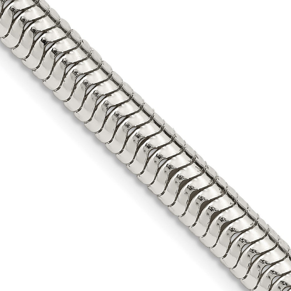 Sterling Silver 6mm Round Snake Chain Necklace 26"