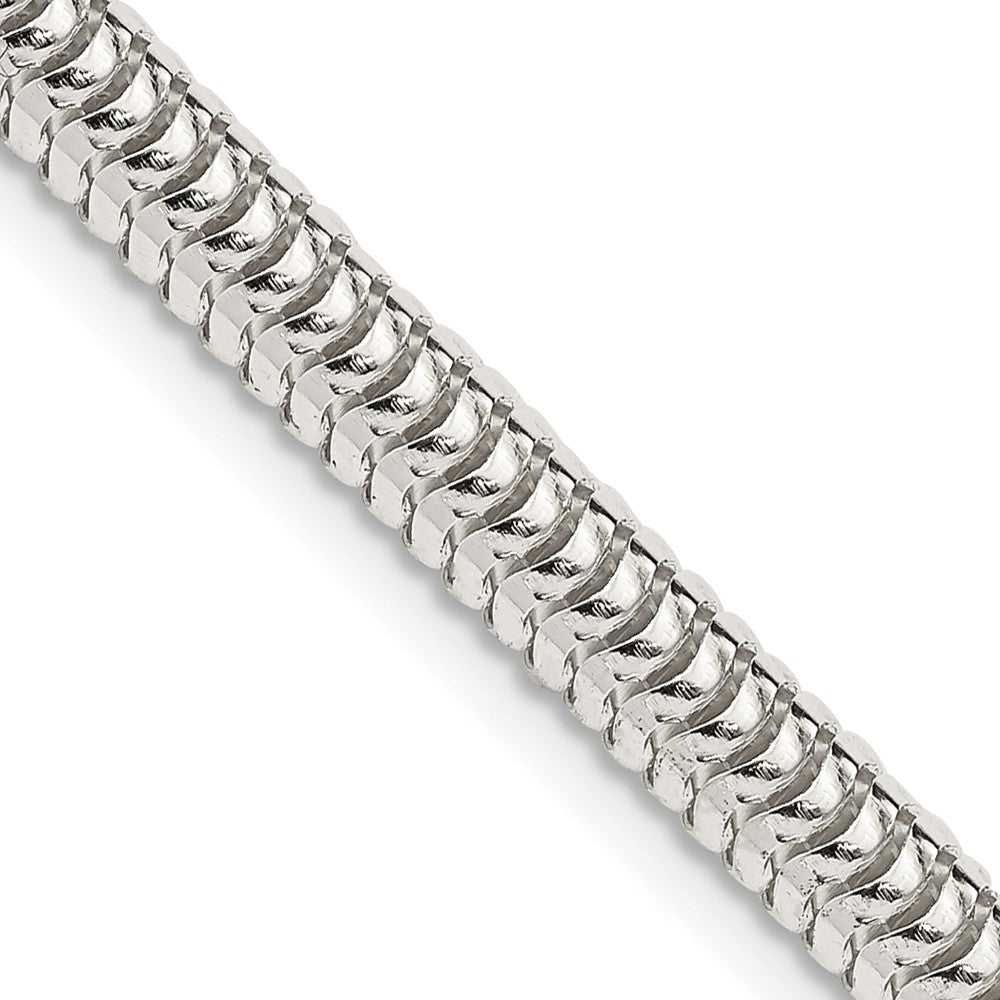 Sterling Silver 5mm Round Snake Chain Necklace 24"