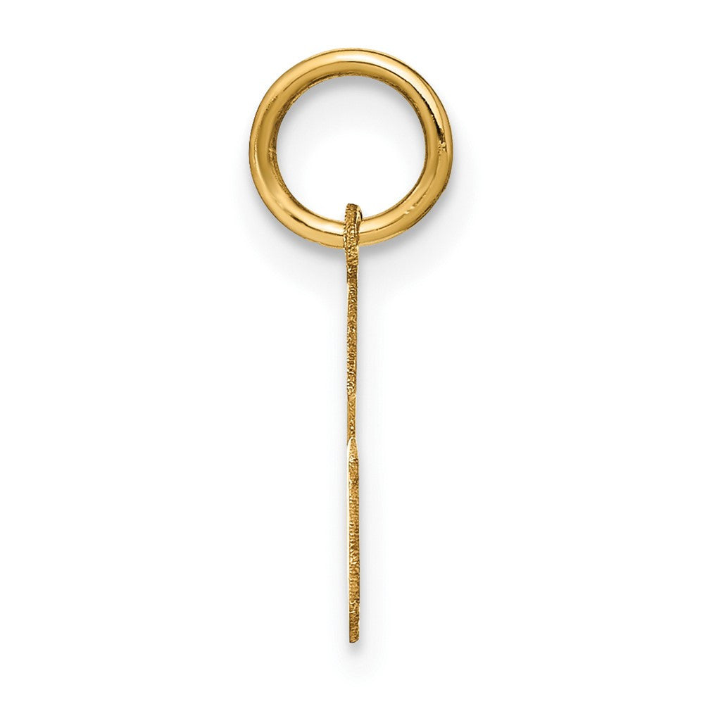14k Yellow Gold Letter G Initial Pendant