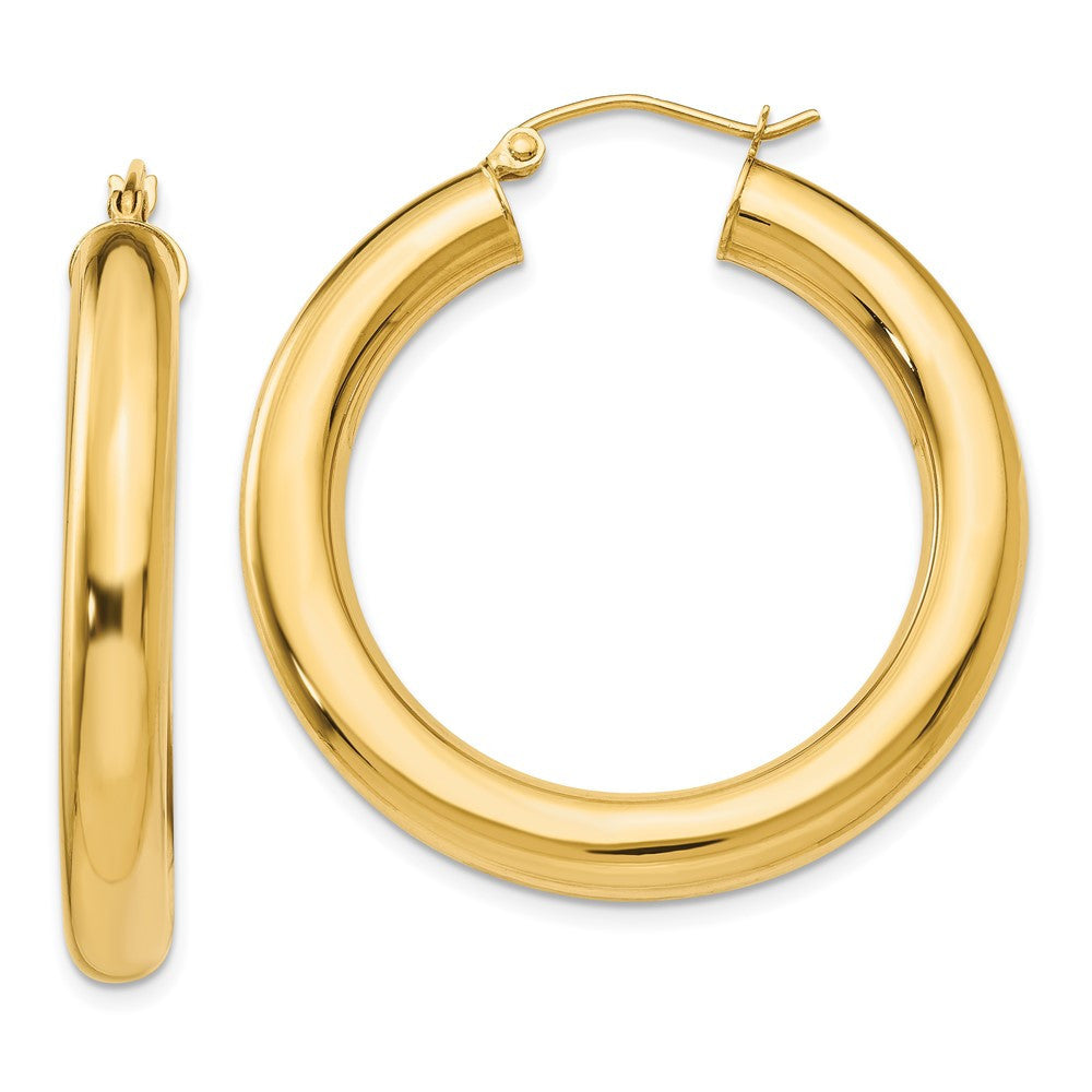 14k Yellow Gold Yellow Gold Polished 5mm Lightweight Hoop Earrings