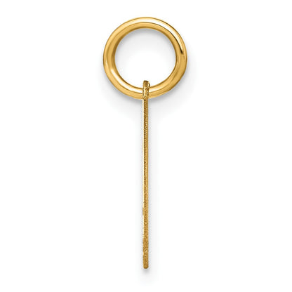 14k Yellow Gold Initial Letter A Initial Charm Pendant