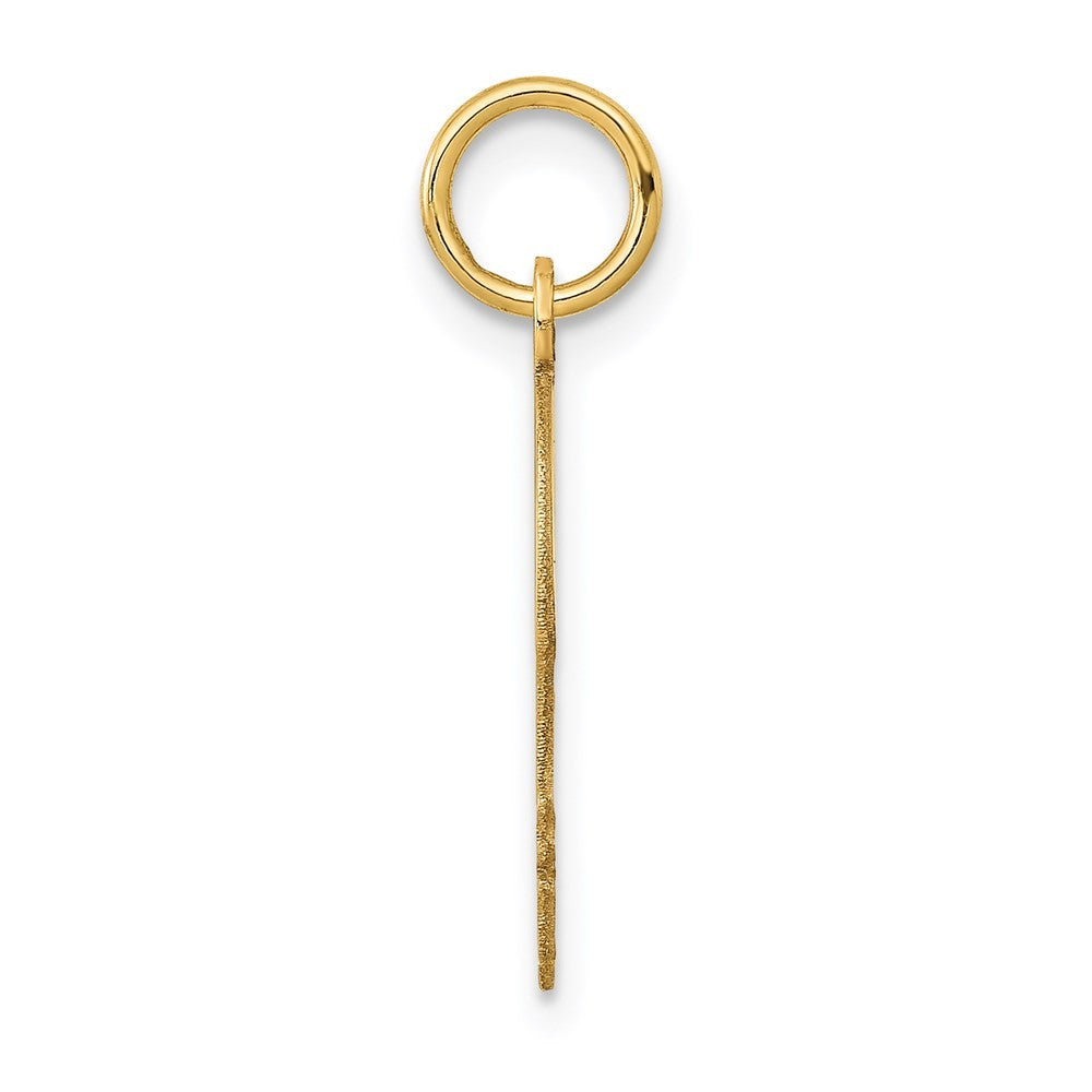 14k Yellow Gold .018 Depth Engravable Boy Head Charm Pendant