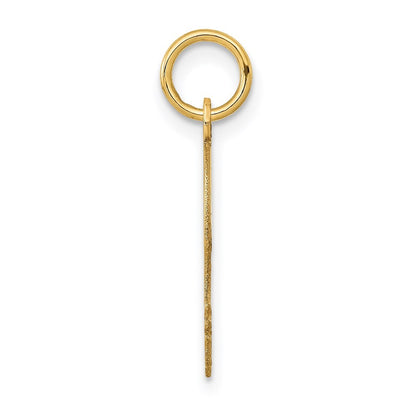 14k Yellow Gold .018 Depth Engravable Boy Head Charm Pendant