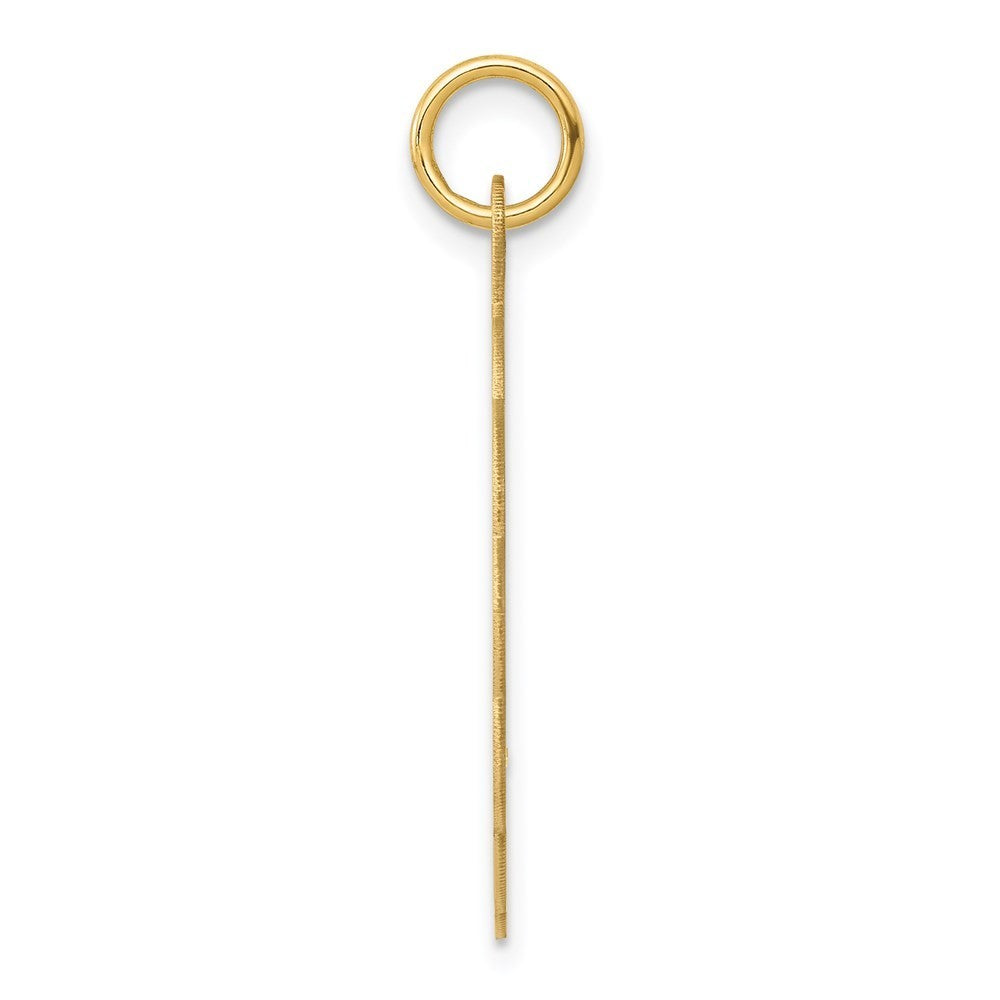 14k Yellow Gold .018 Gauge Engravable Scalloped Disc Charm Pendant