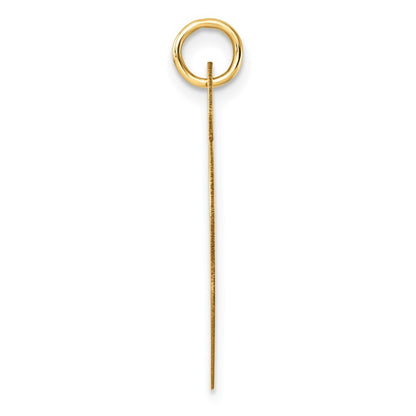 14k Yellow Gold Polished Heart Shaped Disc Pendant