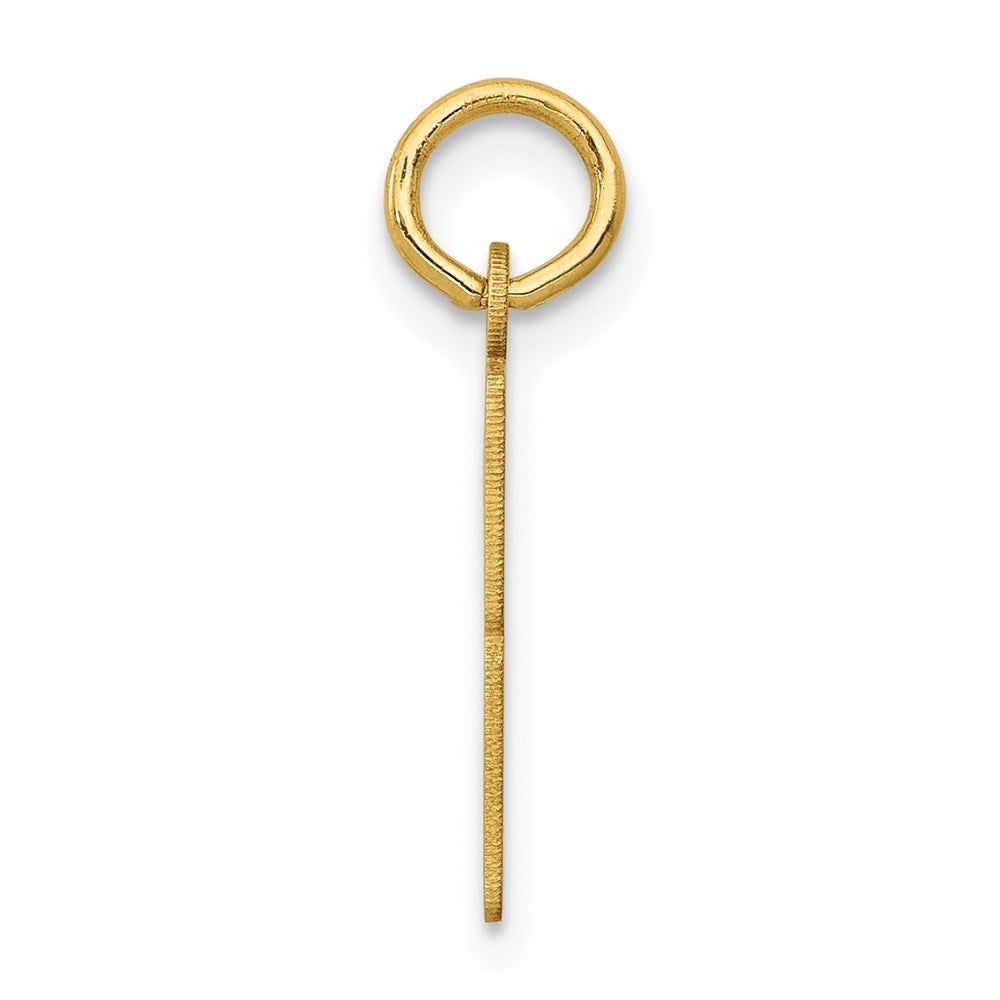 14k Yellow Gold Small Elongated Number 83 Charm Pendant