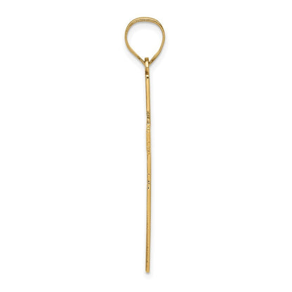 14k Yellow Gold Laser Designed Cross
