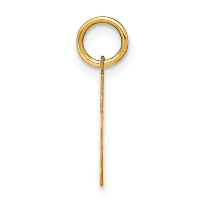 14k Yellow Gold Letter S Initial Pendant