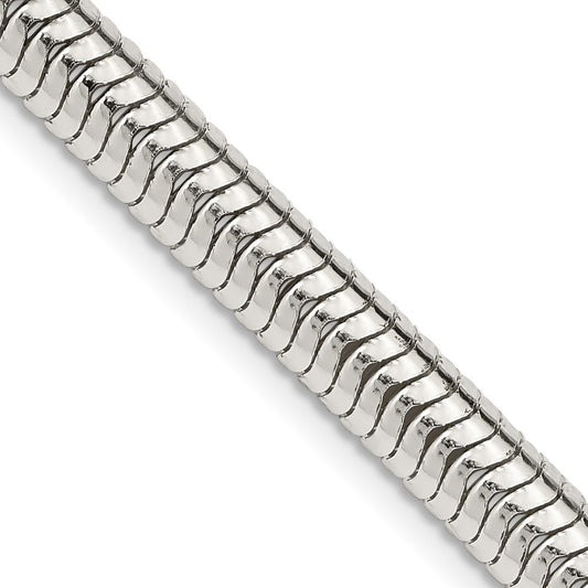 Sterling Silver 6mm Round Snake Chain Necklace 20"