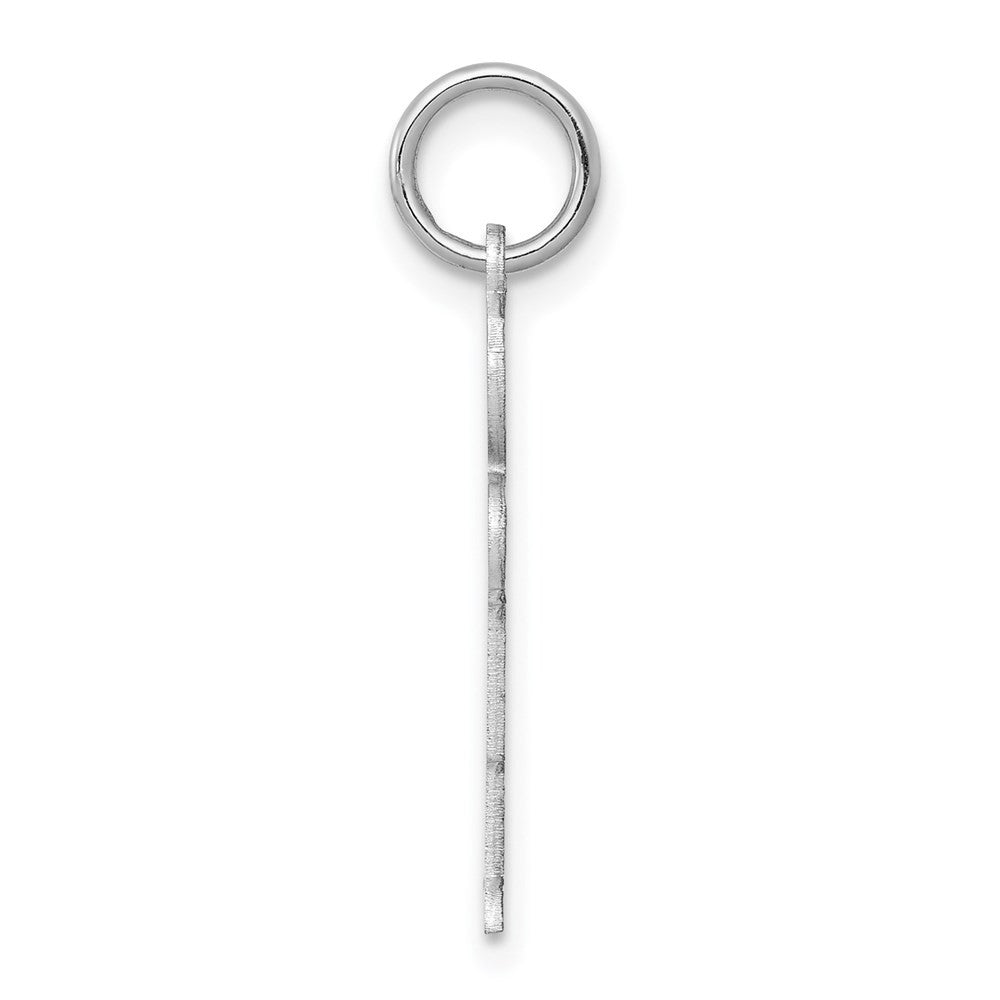 14k White Gold Kid Charm Pendant
