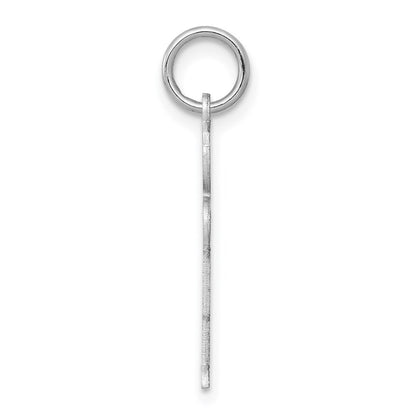 14k White Gold Kid Charm Pendant
