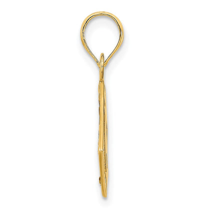 14k Yellow Gold Lighthouse Compass Pendant