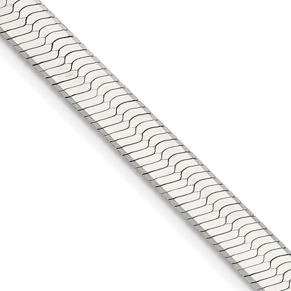 Sterling Silver 8mm Magic Herringbone Chain Necklace 24"